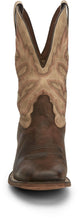 'Nocona' Men's 11" Henry Western Square Toe - Antiqued Brown Cowhide / Vintage Stone
