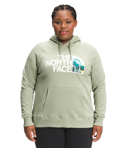 'The North Face' Women's Half Dome Pullover Hoodie - Tea Green (ext. sizes)