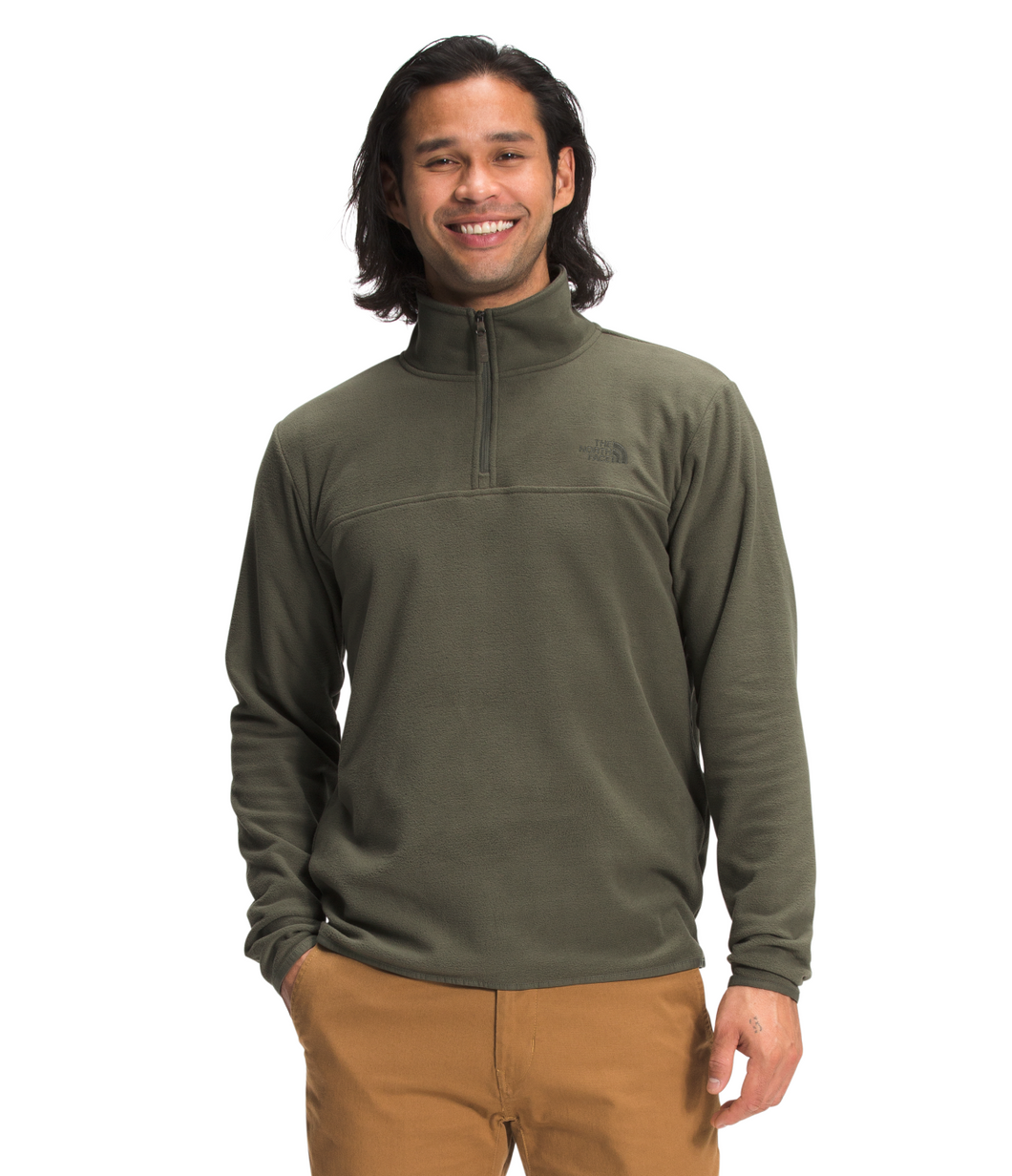 'The North Face' Men's TKA Glacier 1/4 Zip - Taupe Green
