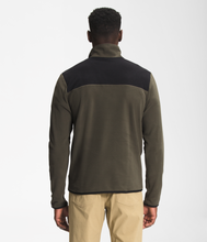 'The North Face' Men's TKA Glacier Snap Pullover - New Taupe Green / TNF Black
