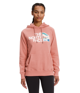 'The North Face' Women's Half Dome Pullover Hoodie - Rose Dawn