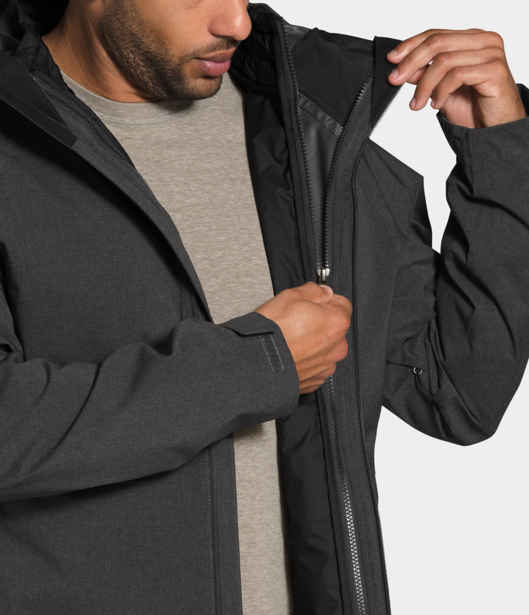 'The North Face' Men's ThermoBall™ Eco Triclimate® Jacket - TNF Dark Grey Heather / TNF Black