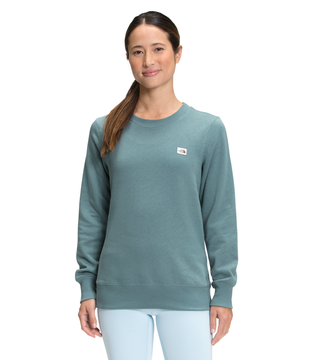 'The North Face' Women's Heritage Patch Crew Pullover - Goblin Blue