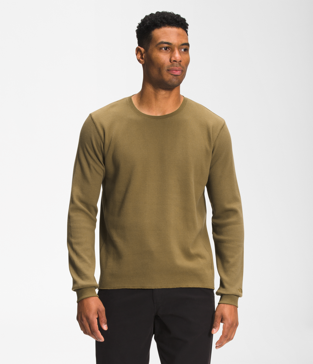 'The North Face' Men's All-Season Waffle Thermal - Military Olive
