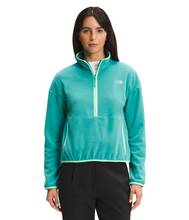 'The North Face' Women's TKA Glacier Crop Pullover - Porcelain Green