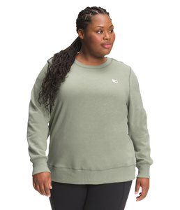 'The North Face' Women's Heritage Patch Crew Pullover - Tea Green (ext. sizes)