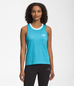 'The North Face' Women's Simple Logo Tri-Blend Tank - Norse Blue Heather