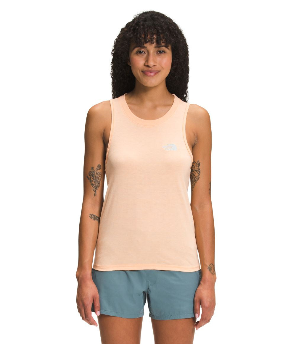 'The North Face' Women's Simple Logo Tri-Blend Tank - Apricot Ice Heather
