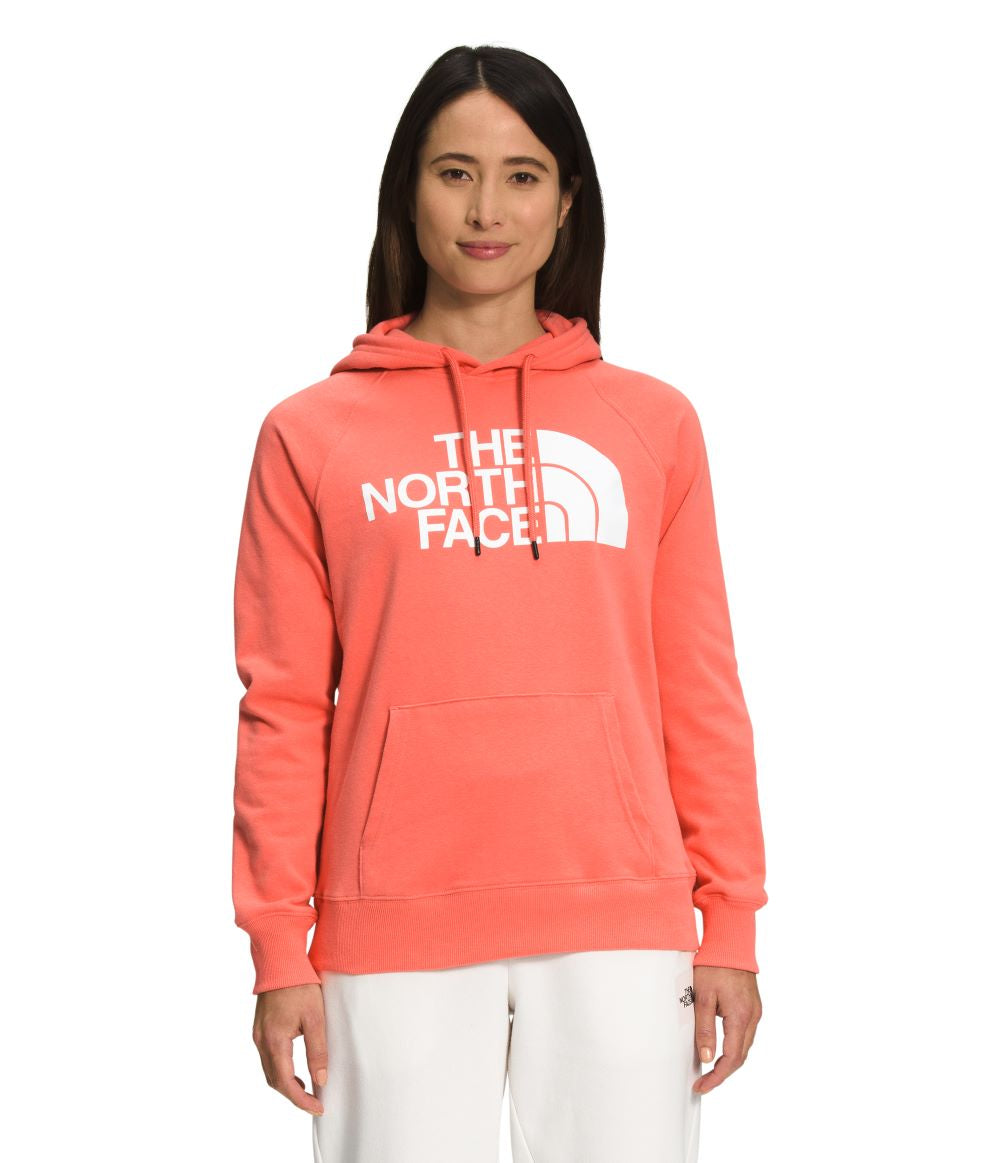 'The North Face' Women's Half Dome Pullover Hoodie - Coral Sun