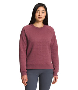 'The North Face' Women's Longs Peak Quilted Crew - Wild Ginger Heather