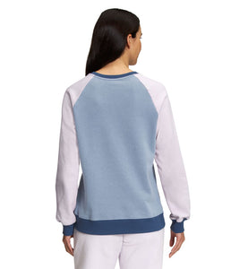 'The North Face' Women's Color Block Crew Sweatshirt - Lavender Fog / Folk Blue