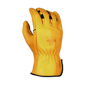 'Bear Knuckles' Double Wedge™ Heavy Duty Cowhide Driver Glove - Yellow