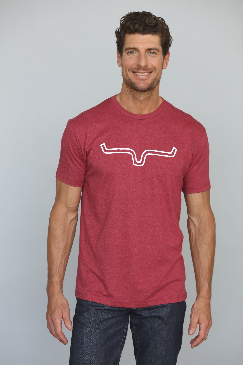 'Kimes Ranch' Men's Outlier Tee - Cardinal