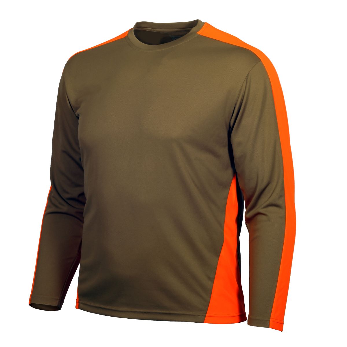 'Gamehide' Men's High Performance T-Shirt - Tan / Orange
