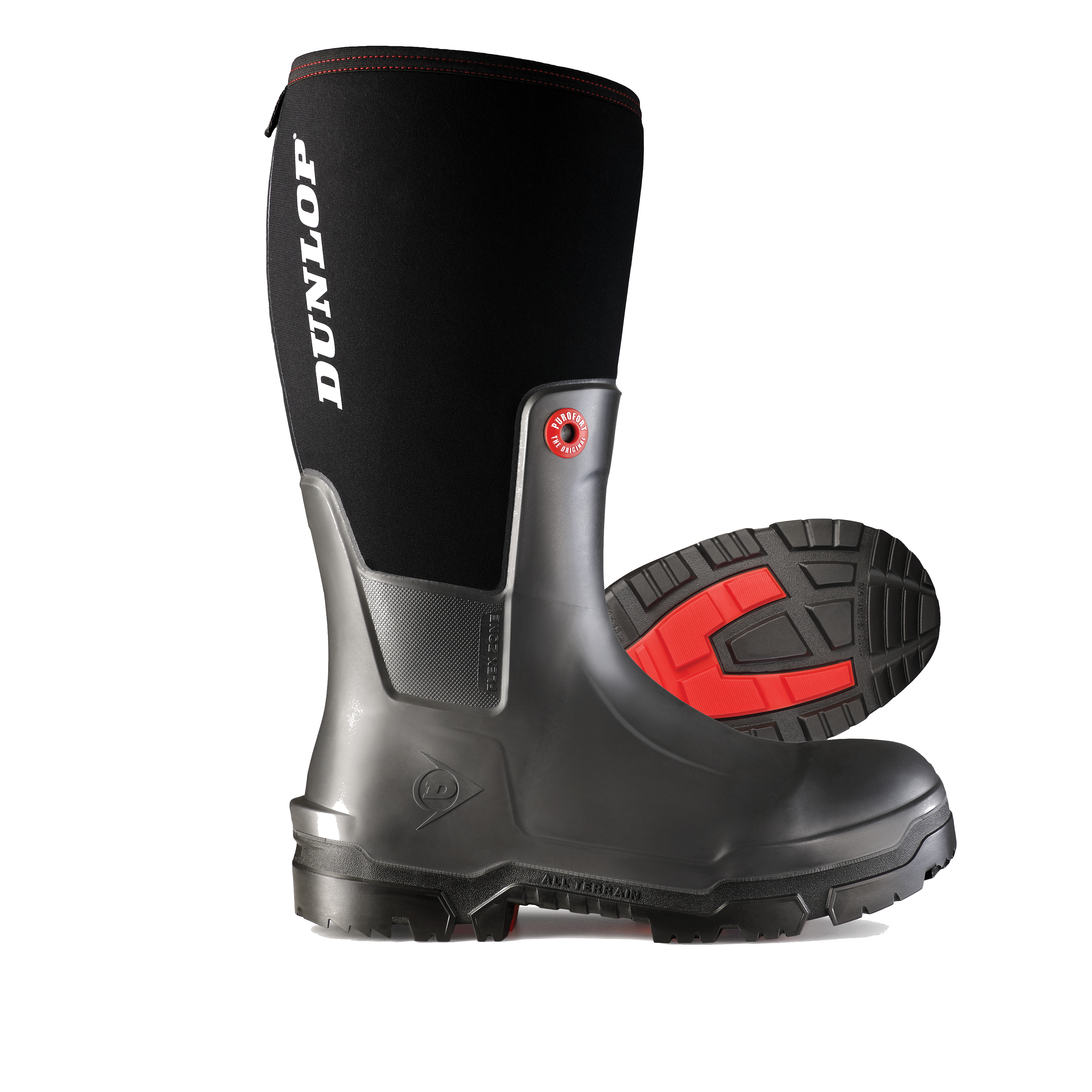 'Reed' Dunlop Snugboot Pioneer Insulated WP Boot - Black