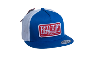'Red Dirt Hat Company' Men's Tag Patch Cap - Royal / White