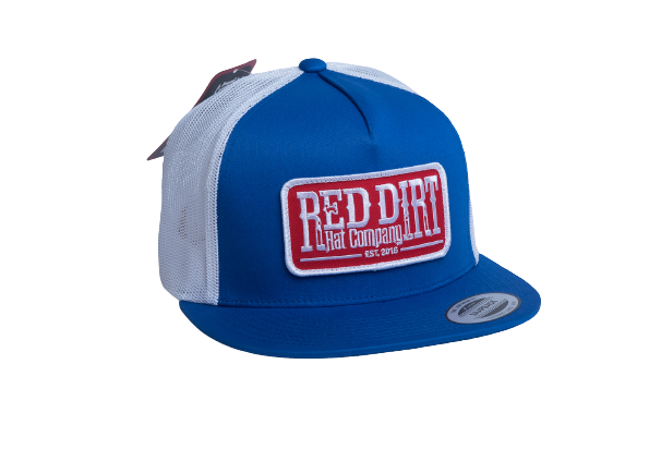 Red Dirt Hat Company' Men's Tag Patch Cap - Royal / White