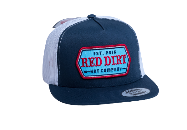 'Red Dirt Hat Company' Men's High Life Cap - Navy / White