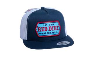 'Red Dirt Hat Company' Men's High Life Cap - Navy / White