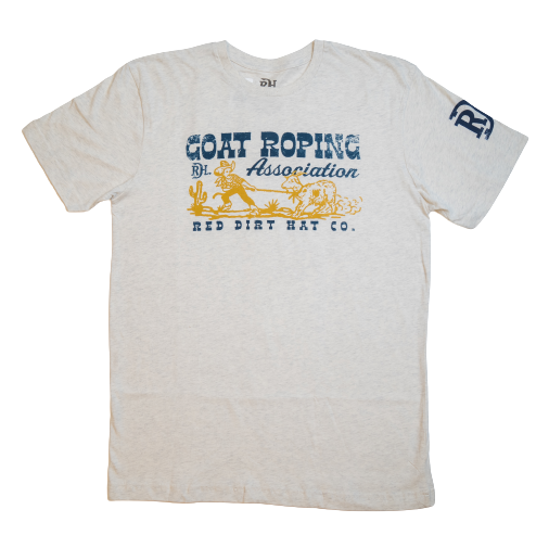 'Red Dirt Hat Company' Men's Goat Roping Tee - Cream