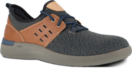 'Rockport Works' Men's Truflex ESD Comp Toe Sneaker - Blue / Tan