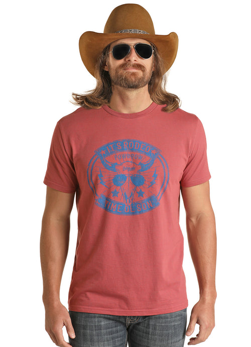 'Panhandle' Men's Dale Brisby Graphic Tee - Red