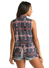 'Rock & Roll' Women's Americana Aztec Print Vest - Panhandle Slim WMN AMERICANA VEST - RRWT98RZNR