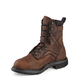 'Red Wing' Men's 8" SuperSole®Int. Metguard EH WP Lace Up Steel Toe - Brown