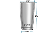 'YETI' 20 oz. Rambler Insulated Tumbler - Stainless Steel