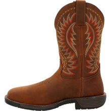 'Rocky' Men's 11" Rugged Trail EH WP Western Square Toe - Brown