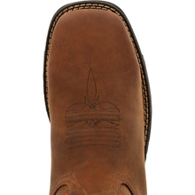 'Rocky' Men's 11" Rugged Trail EH WP Western Square Toe - Brown