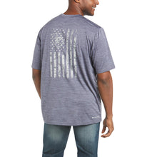'Ariat' Men's Charger Graphic Flag T-Shirt - Graystone
