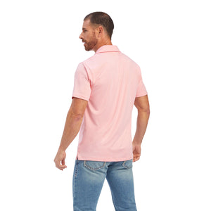 'Ariat' Men's Charger 2.0 Fitted Polo - Peony