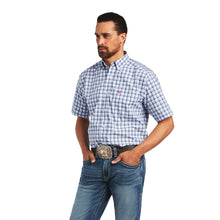 'Ariat' Men's Pro™ Fred Classic Fit Button Down - White / Blue