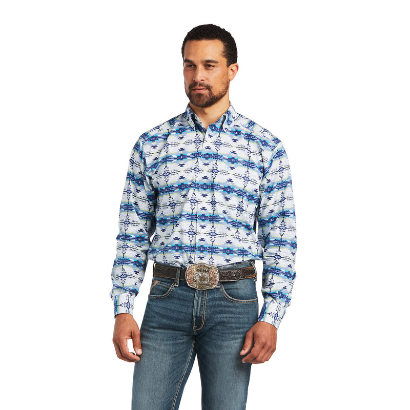 'Ariat' Men's Irvin Classic Long Sleeve Button Down - White