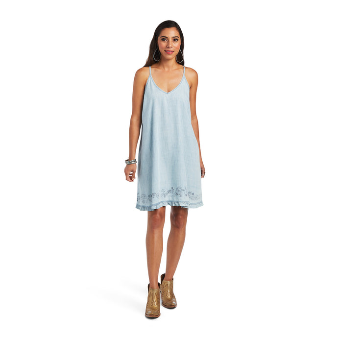 'Ariat' Women's Meadow Dress - Light Denim