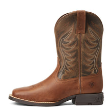 'Ariat' Youth Amos Square Toe - Sorrel Crunch / Army Green