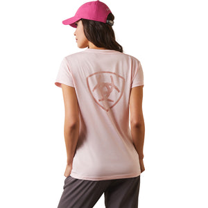 'Ariat' Women's Laguna Logo Baselayer - Coral Blush