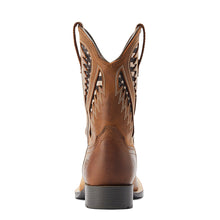 'Ariat' Youth 9" Quickdraw VentTek Western Square Toe - Distressed Tan