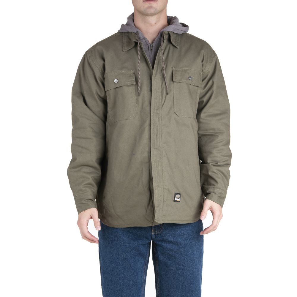 FTC WASHED CANVAS HOODED JACKET-