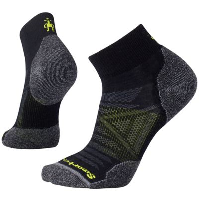PhD Outdoor Light Mini Socks - Black / Heather Gray / Lime Green