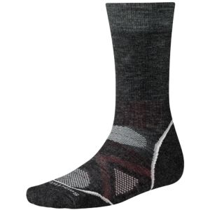 PhD Outdoor Mid Crew Sock - Black / Charcoal / Gray