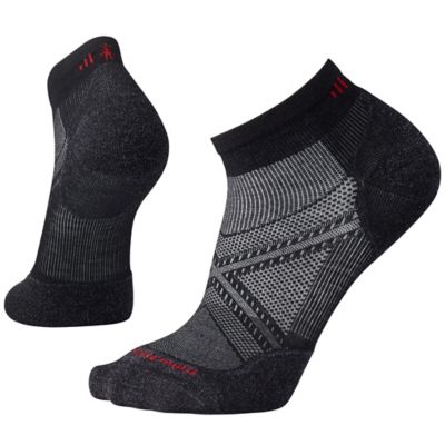 PhD Run Light Elite Low Cut Sock - Black / Light Gray / Charcoal Gray / Red