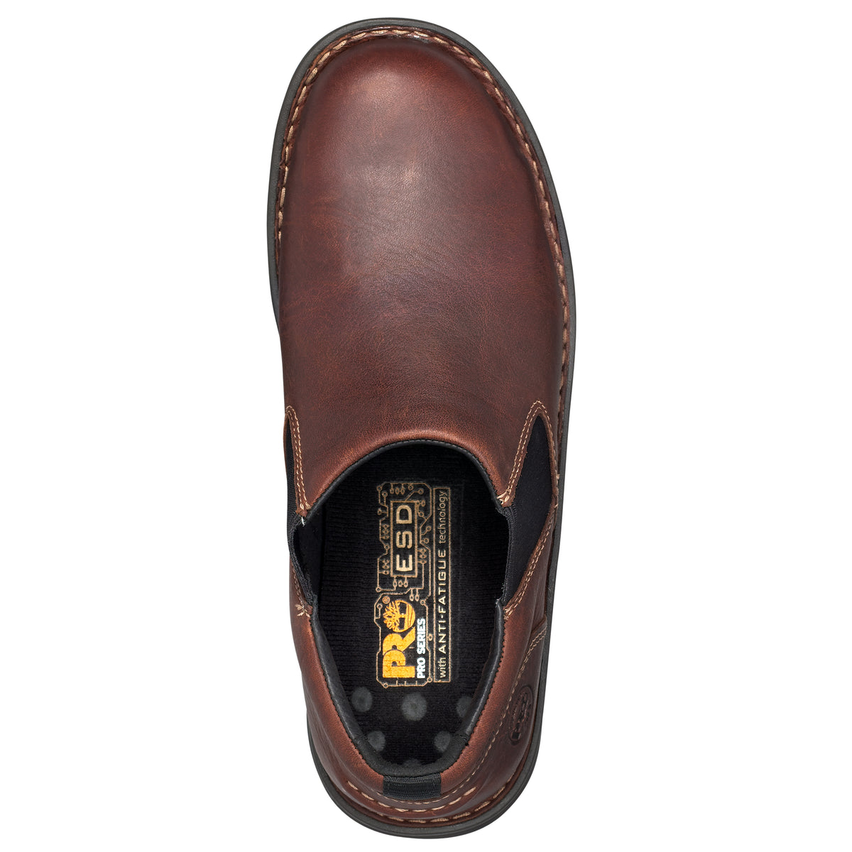 'Timberland Pro' Men's Gladstone ESD Steel Toe Slip On - Brown Full-Gr ...