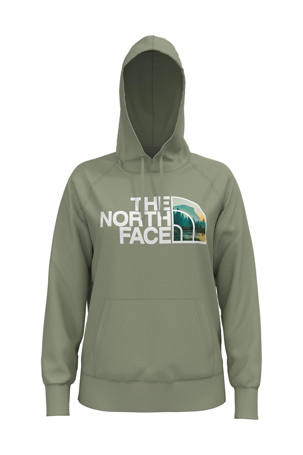 'The North Face' Women's Half Dome Pullover Hoodie - Tea Green
