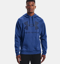 Under Armor Rival Fleece Big logo HD men's hoodie, brown –