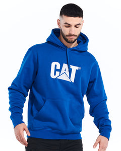 'Caterpillar' Men's Trademark Hooded Sweatshirt - Memphis Blue