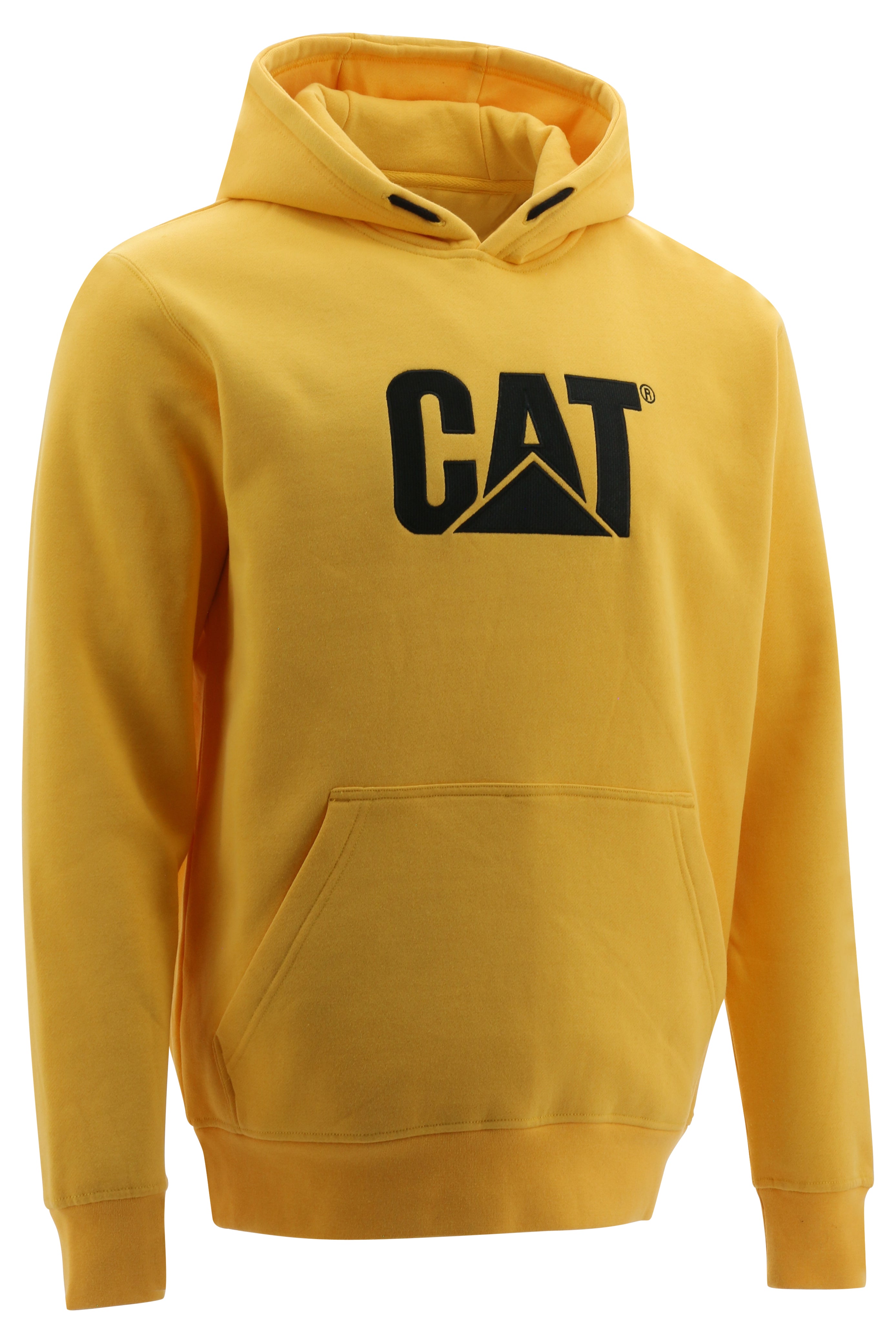 'Caterpillar' Men's Trademark Hooded Sweatshirt - Yellow / Black