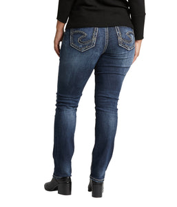 'Silver Jeans' Women's Suki Mid Rise Straight Leg - Dark Indigo (Ext. Sizes)