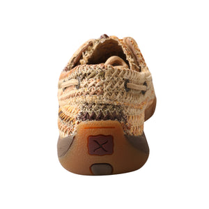 'Twisted X' WDM0084 - Weave Driving Moccasin - Multi Earth Tones